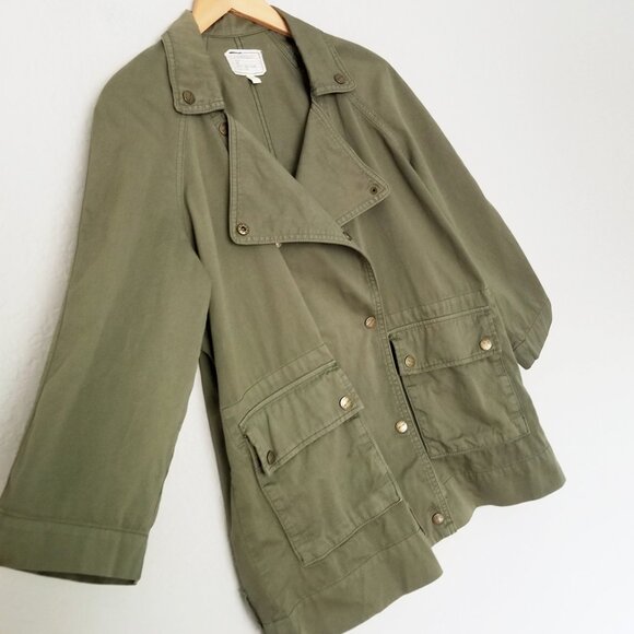 Current Elliott The Infantry Jacket Army Olive Green Utility Double Breasted XS - Picture 9 of 16